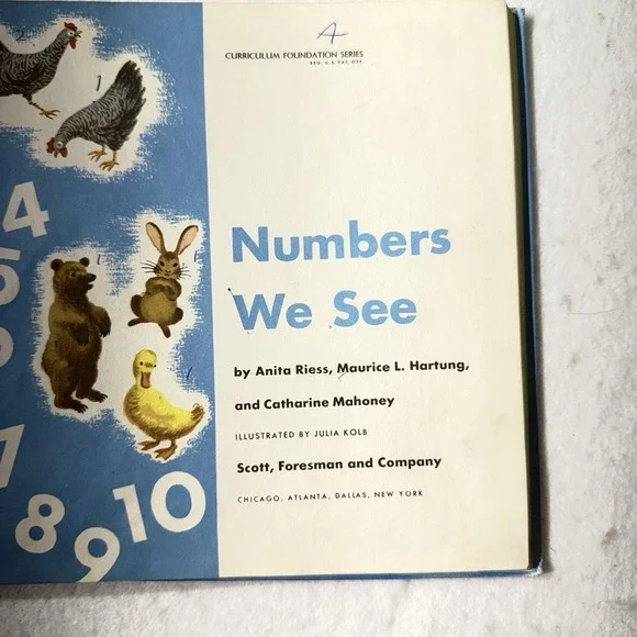 1948 Numbers We See Vintage Children's Math Book Scott Foresman School Reader - Picture 7 of 10